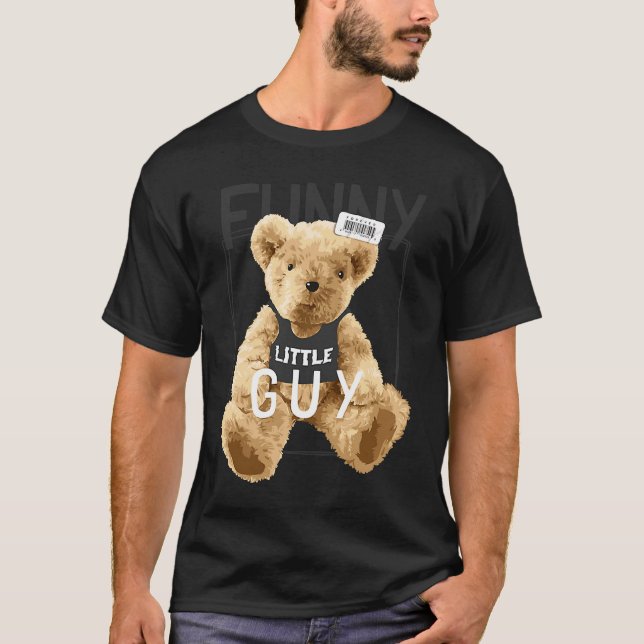 Little Guy Teddy T Shirt (Framsida)