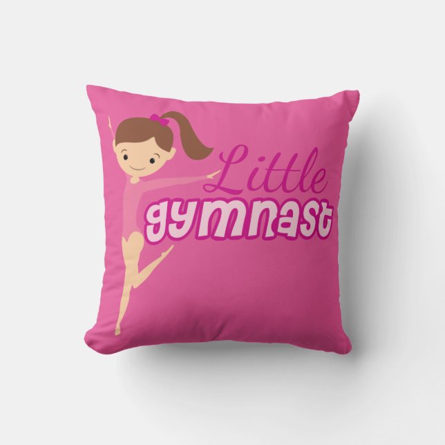 Little Gymnast (rosa) Kudde (Framsida)