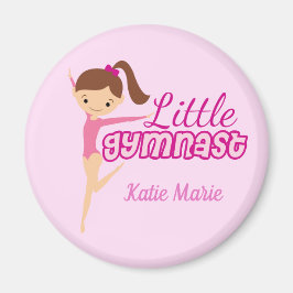 Little Gymnast Söt Rosa Anpassningsbar Kids Gymnas Magnet