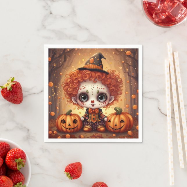 Little Halloween Clown 1 Pappersservett (Insitu)