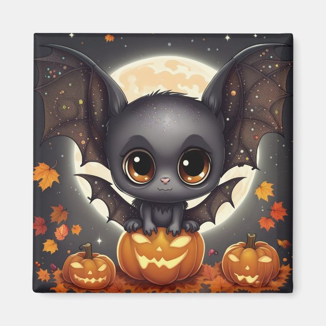 Little Halloween Fladdermus Magnet (Framsidan)