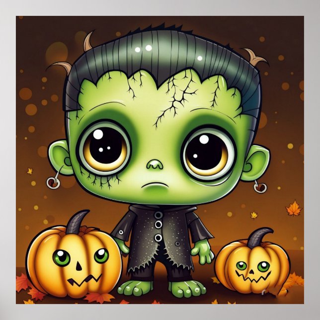 Little Halloween Frankenstein Poster (Framsidan)