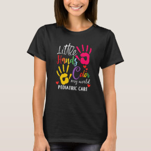 Little Hand Färg My Worlds Pediatriska pediatriker T Shirt
