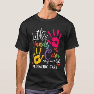 Little Hand Färg My Worlds Pediatriska pediatriker T Shirt
