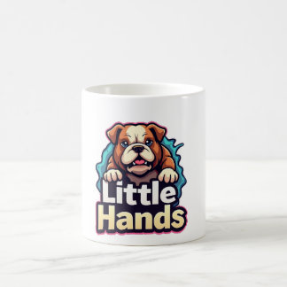 Little Händer Blue Hund Kaffemugg