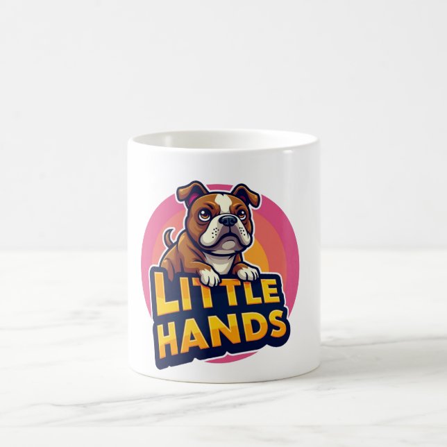 Little Händer Blue Hund Kaffemugg (Center)