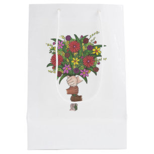 Little Händer Flower Bouquet Teacher Gift Bag