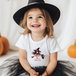 Little häxhalloween födelsedagsfest t shirt