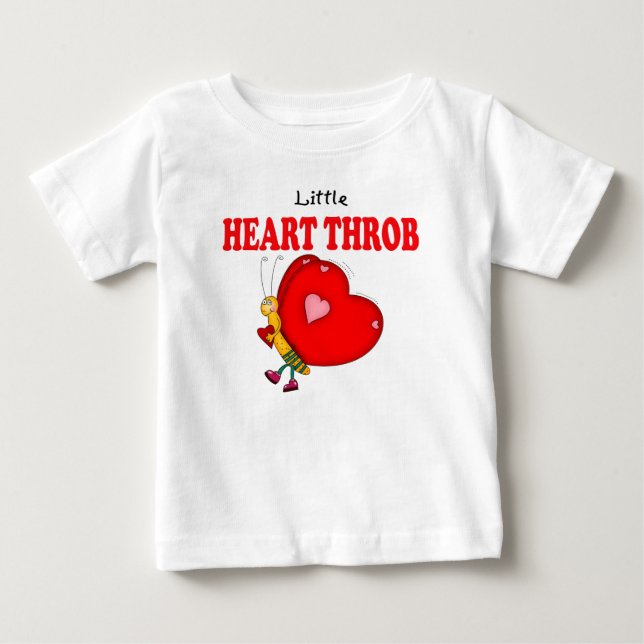 Little Heart Throb Butterfly Tee Shirt (Framsida)