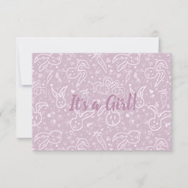 Little Hearts and Bunnies - transparent mönster. C Meddelande