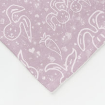 Little Hearts and Bunnies - transparent mönster.