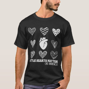 Little Hearts Chd Hjärtmedvetenhetsmånad Wo T Shirt