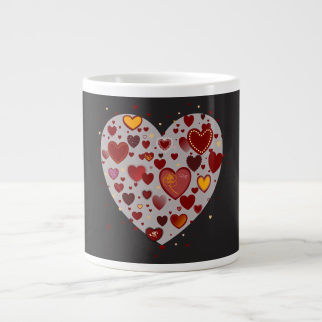 Little Hearts Jumbo Mugg (Framsidan)
