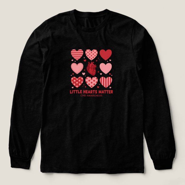 Little Hearts Matter CHD Awareness Month February T Shirt (Design framsida)