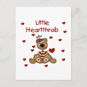 Little Heartthrob Boy Bear Vykort