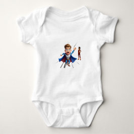 Little Hero Action Cartoon Baby Jersey Bodysuit | T Shirt