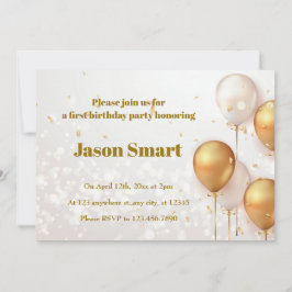 Little Hero First Birthday-firandet Inbjudningar