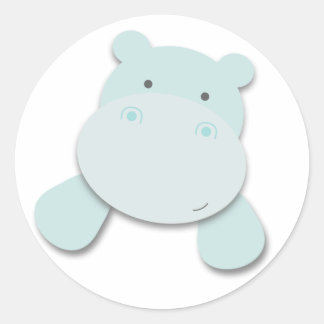 Little Hippo | Stickers Runt Klistermärke