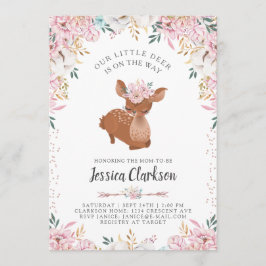 Little Hjort Baby Shower Inbjudningar