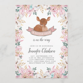 Little Hjort Baby Shower Inbjudningar