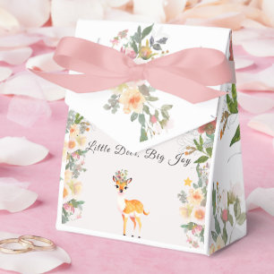 Little hjort, Big Joy Rosa-blomman Baby Shower-tem Presentaskar