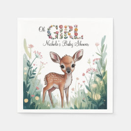 Little Hjort Fawn Baby Shower Pappersservett