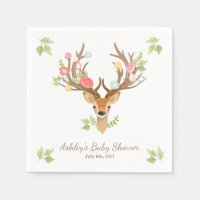 Little Hjort Pappersservett woodland Antlers Showe