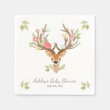Little Hjort Pappersservett woodland Antlers Showe
