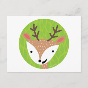 Little Hjort - Woodland Friends Vykort