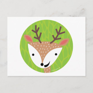 Little Hjort - Woodland Friends Vykort