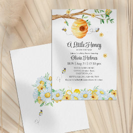 "Little honey Bee" Baby Shower-inbjudan Inbjudningar
