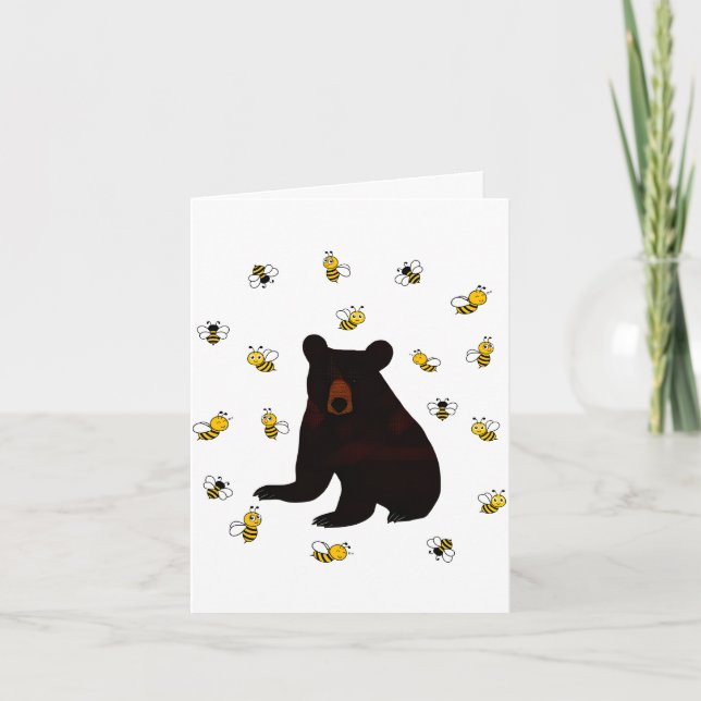 Little honey Bee Bear Kort (Framsida)