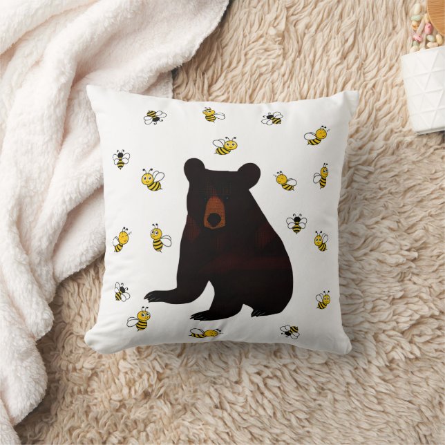 Little honey Bee Bear Kudde (Filt)
