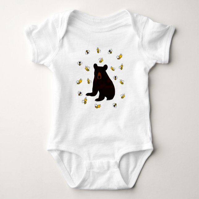 Little honey Bee Bear T Shirt (Framsida)