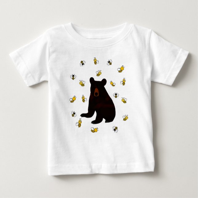 Little honey Bee Bear T Shirt (Framsida)