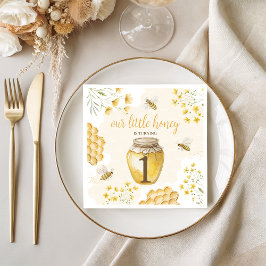 Little Honey Birthday Paper Napkins Pappersservett