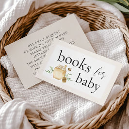 Little Honey Books For Baby Bee Baby Shower Tilläggskort
