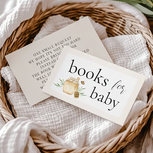 Little Honey Books For Baby Bee Baby Shower  Tilläggskort (Skapare uppladdad)