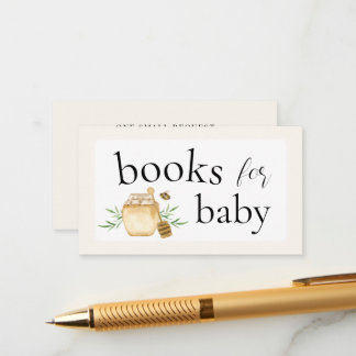 Little Honey Books For Baby Bee Baby Shower  Tilläggskort