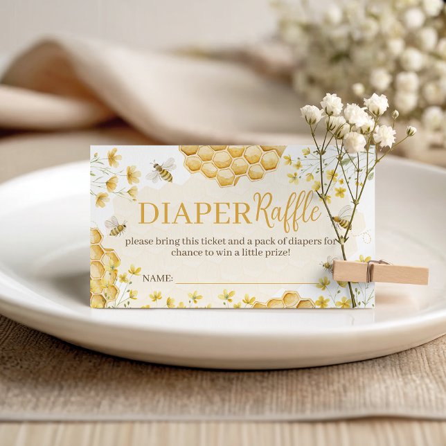 Little Honey Diaper Raffle Insert Tilläggskort (Skapare uppladdad)