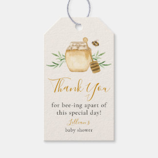 Little Honey Is On The Way Thank You Gift Tag Presentetikett