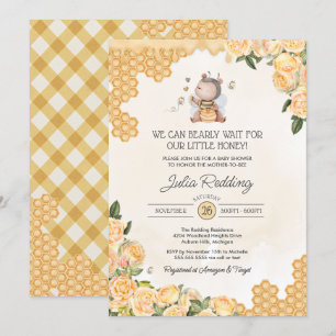 Little honey Nalle Mamma-to-Bee Baby Shower Inbjudningar