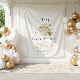 Little Honey On The Way Bee Baby Shower Backdrop