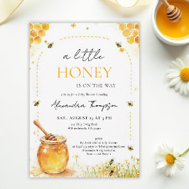 Little Honey Wildflowers Summer Arch Baby Shower Inbjudningar