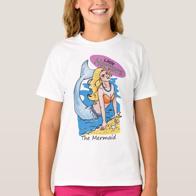 Little Horrors Mermaid t-shirt (Framsida)
