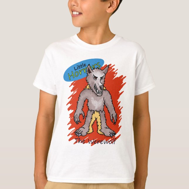 Little Horrors Varulvs t-shirt (Framsida)
