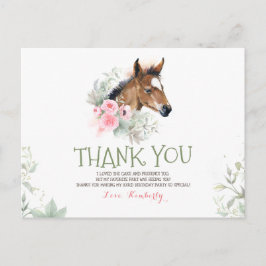 Little Horse Birthday Tack Vykort