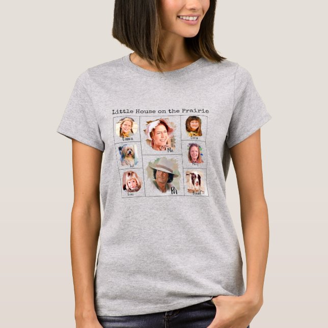 Little House on the Prairie Ingalls Family T Shirt (Framsida)
