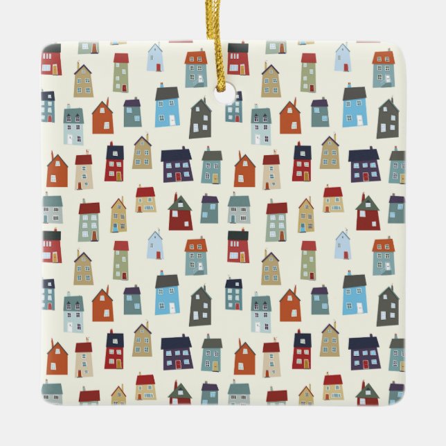 LITTLE HOUSES JULGRANSPRYDNAD KERAMIK (Framsida)