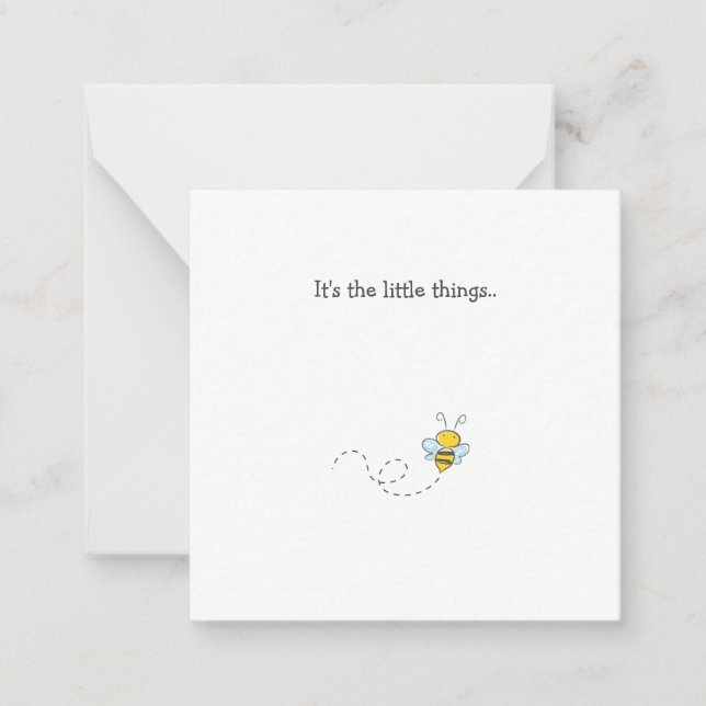 Little Humla Mini Tackkort Card Anteckningskort (Framsida)